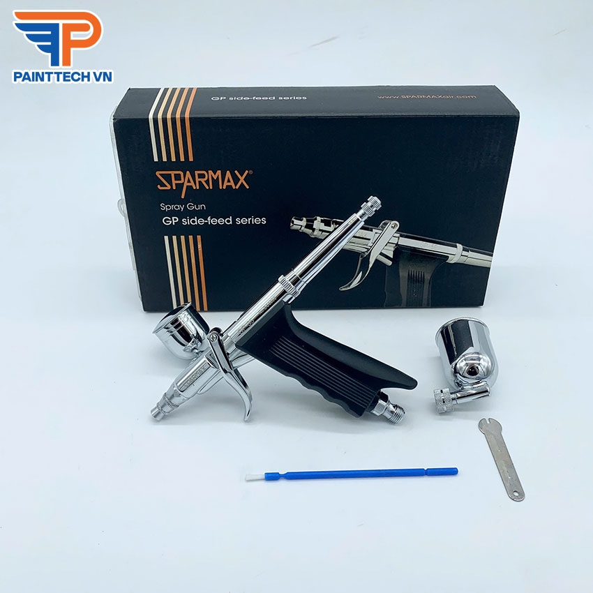 Bút phun sơn Lỗ phun: 0.35 mm  Cò súng: Hoạt động kép  Cốc đựng sơn: 7ml - 15 ml  Xuất xứ: Taiwan