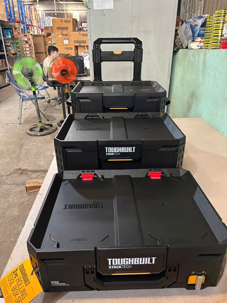 BỘ THÙNG ĐỒ NGHỀ 3 TẦNG TOUGHBUILT STACKTECH® TB-B1S3-B-70R-BEA ITC xây dựng
