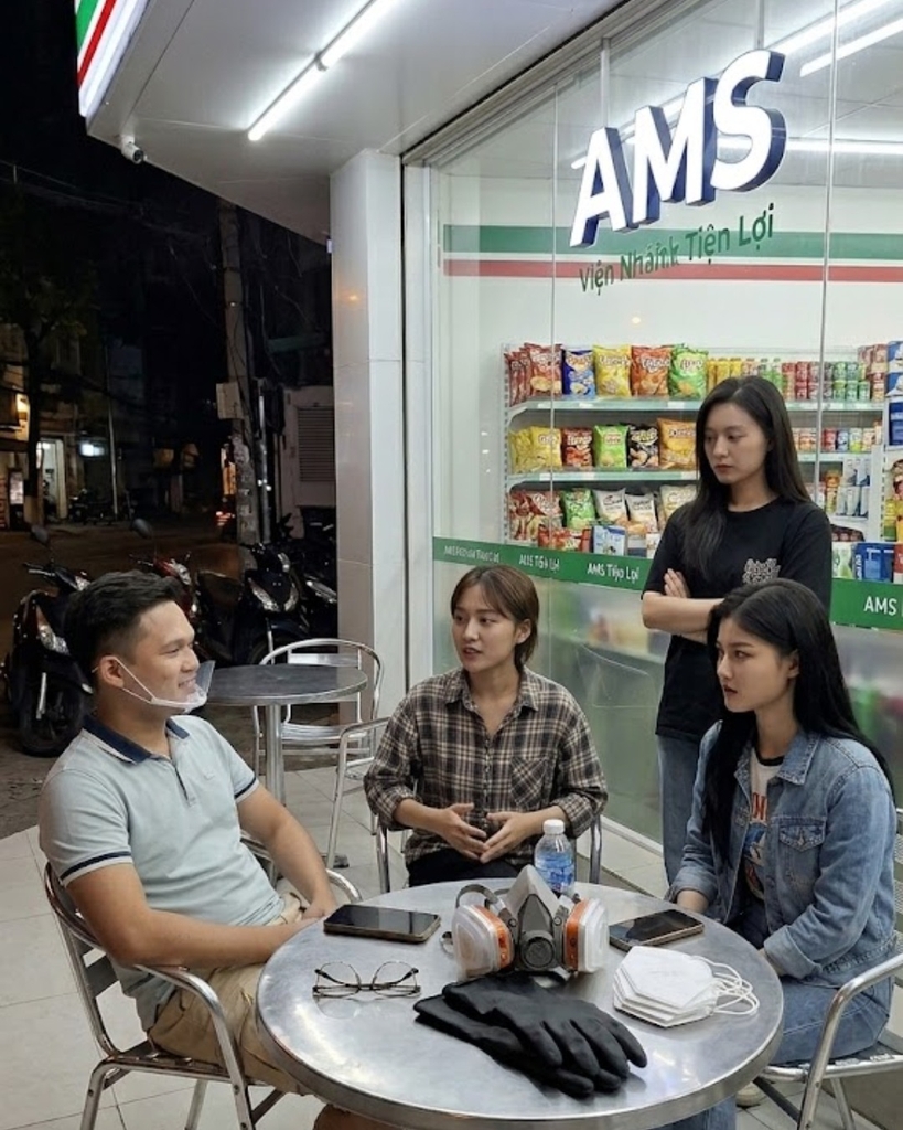 安美尚透明餐饮口罩 双面防雾食品级材质 50只防飞沫微笑厨房厨师酒店餐厅食堂A609 khẩu trang dùng 1 lần