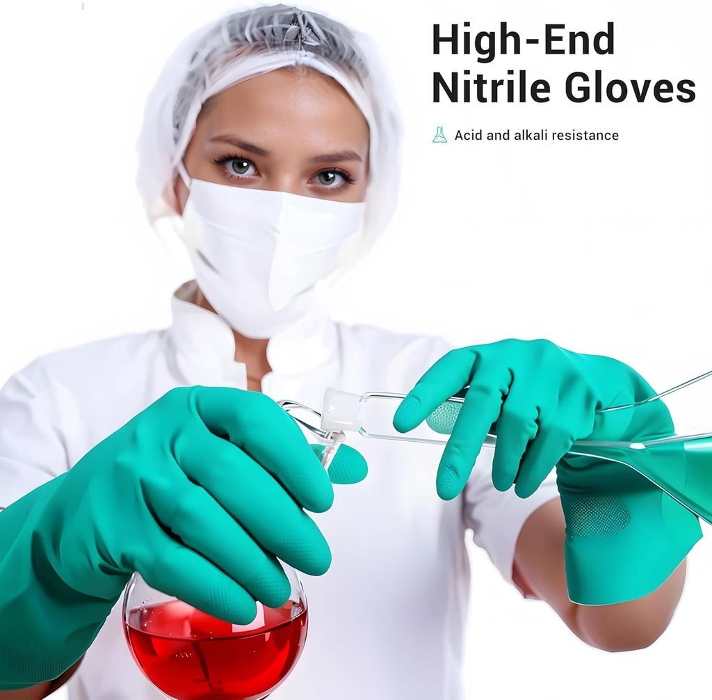 Găng tay cao su nitrile rửa bát bền 3 tháng A536