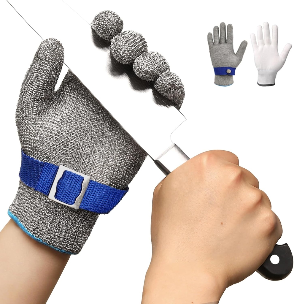 AMS 1706 316L Stainless Steel Cut Resistant Work Gloves level A9