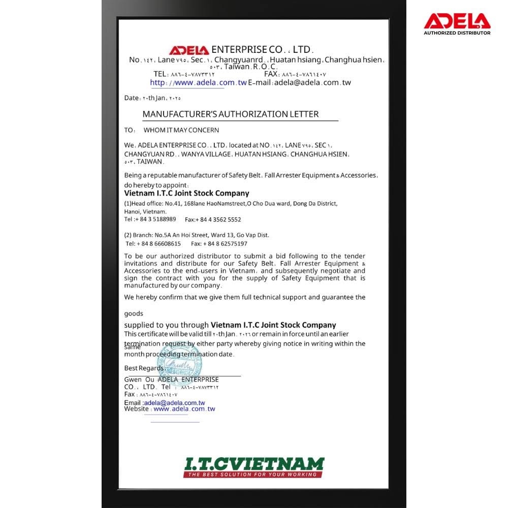 ADELA RFD – cuộn cáp hãm tự động đô cao dây đai an toàn