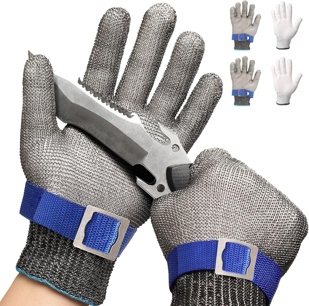 AMS 1706 316L Stainless Steel Cut Resistant Work Gloves level A9
