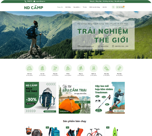 Làm website bảo hộ lao động chuyên nghiệp đơn giản