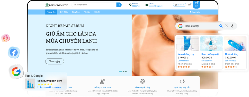 Làm website bảo hộ lao động chuyên nghiệp đơn giản