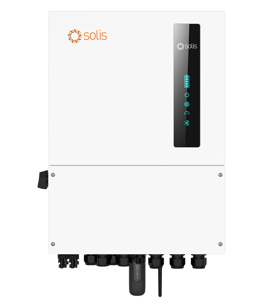 Biến tần Inverter (nghịch lưu) dùng trong hệ thống điện mặt trời. Công suất 6KW, 1pha, hiệu Solis, Model: S6-EH1P6K-L-PRO