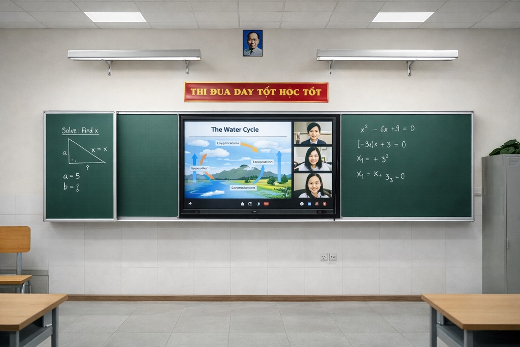 Hybrid Learning – giải pháp học tập linh hoạt kết hợp lớp học trực tiếp và công nghệ số.