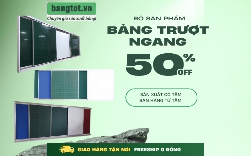 Bảng trượt ngang chất lượng cho trường học