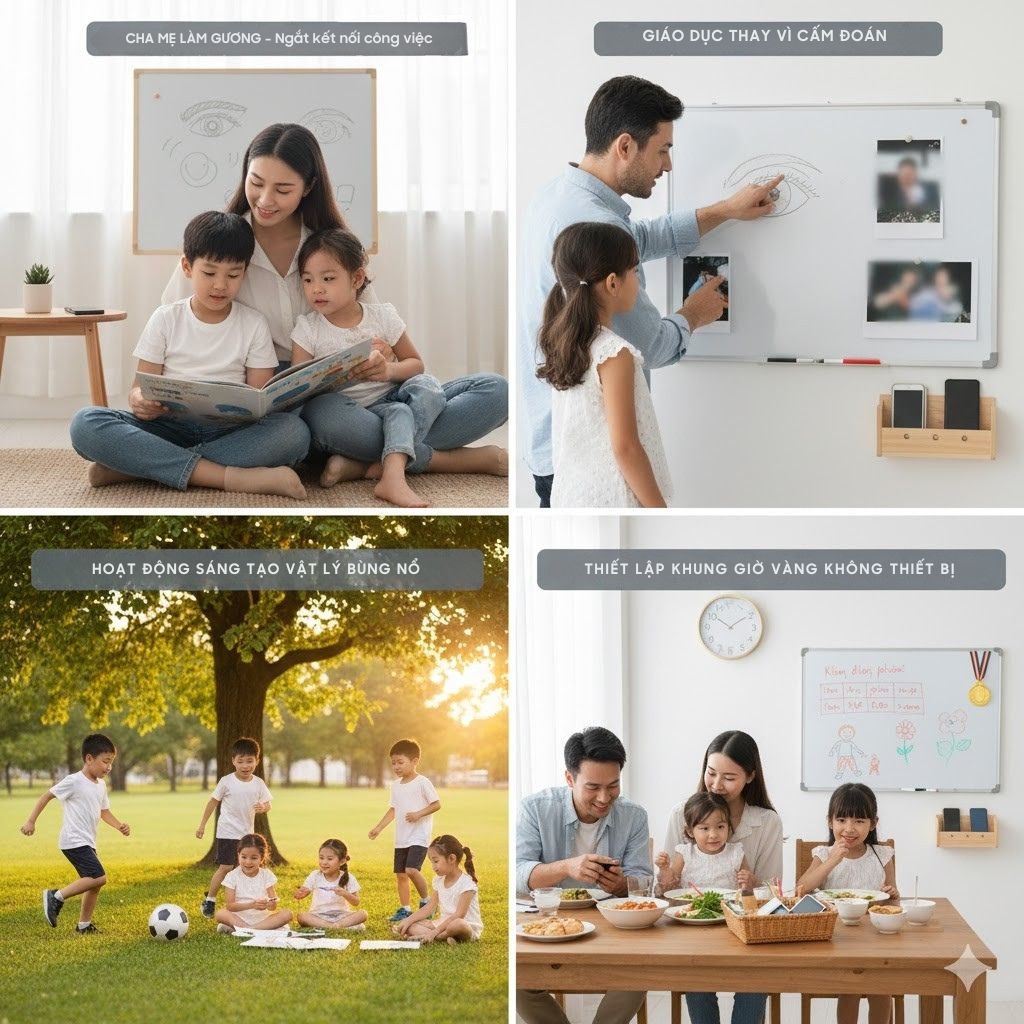 Lộ trình giúp con yêu cai nghiện điện thoại hiệu quả