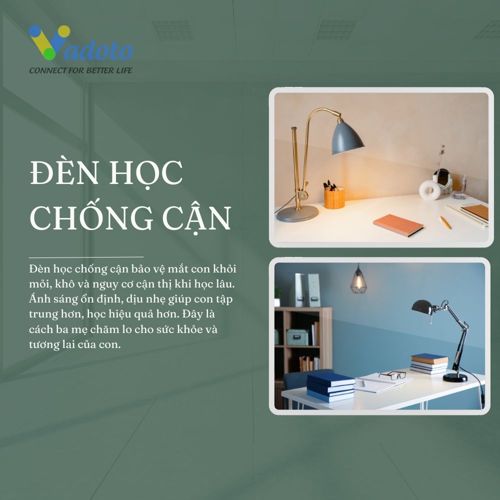Bảo vệ đôi mắt con yêu với đèn học chống cận&nbsp;