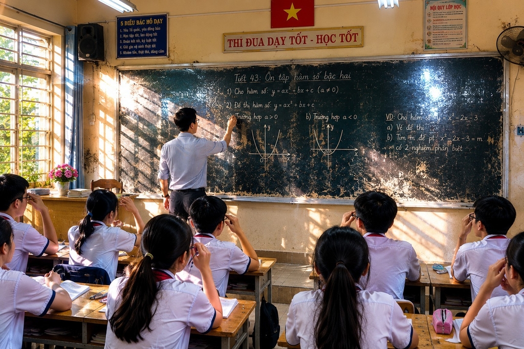 Bảng kém chất lượng khiến con yêu lóa mắt và mất tập trung