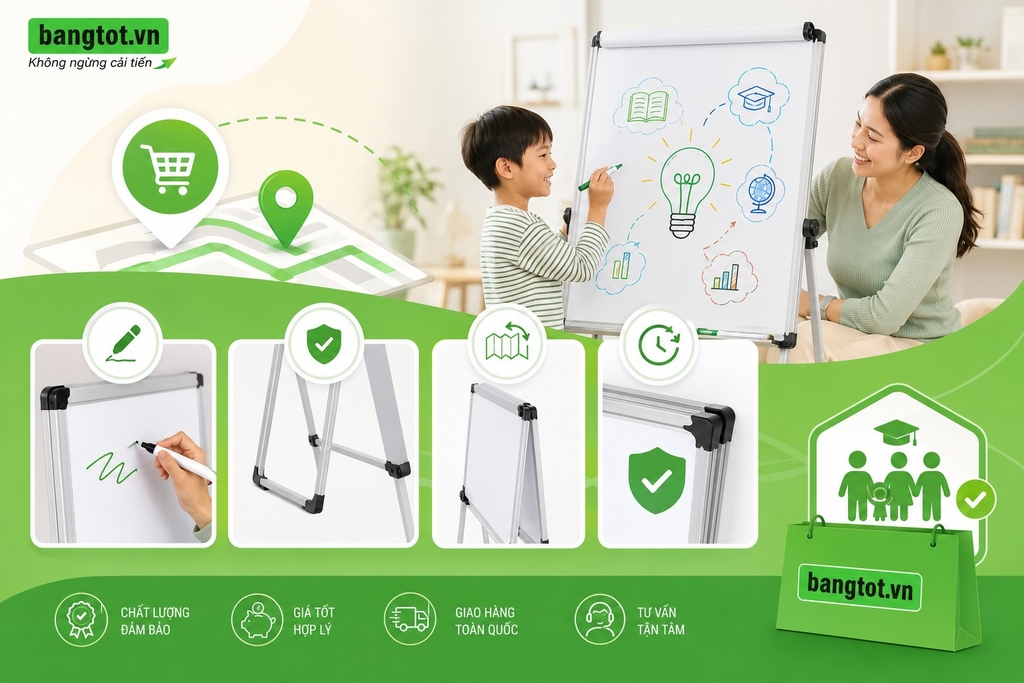 Bảng Tốt – thương hiệu chuyên cung cấp bảng học tập và thiết bị giáo dục cho gia đình, trường học và doanh nghiệp.