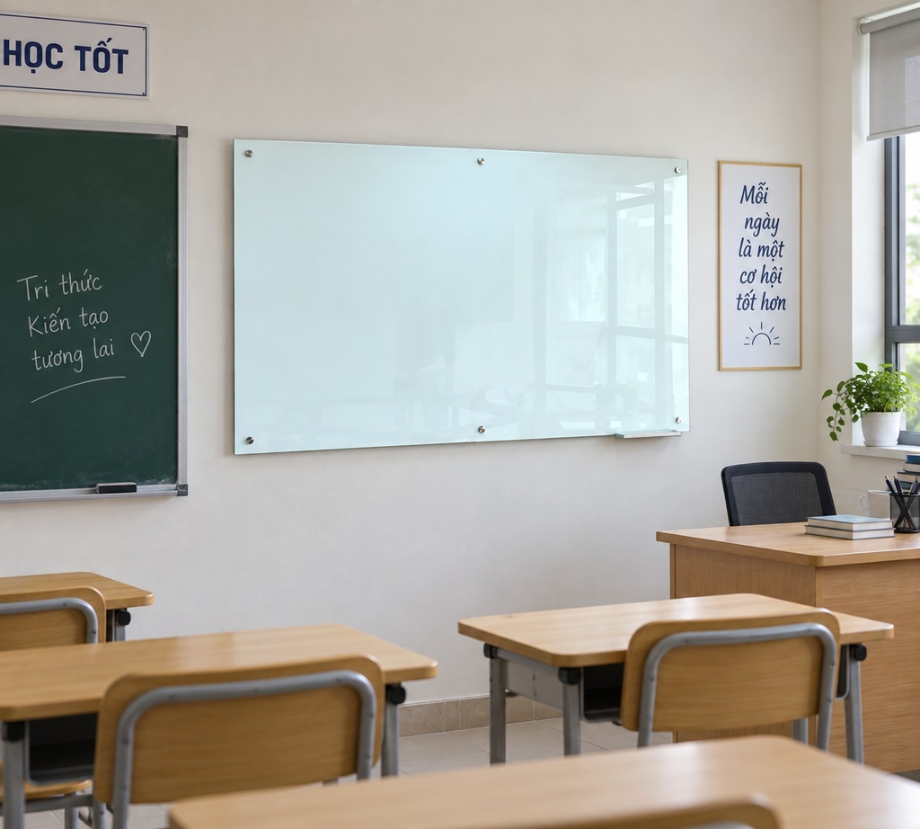 Bảng kính cho không gian lớp học