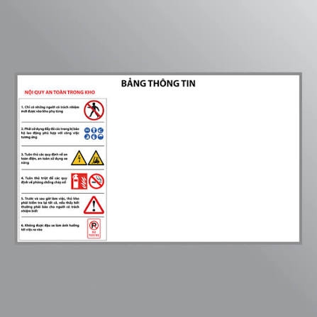 Mẫu bảng thông tin nội quy an toàn