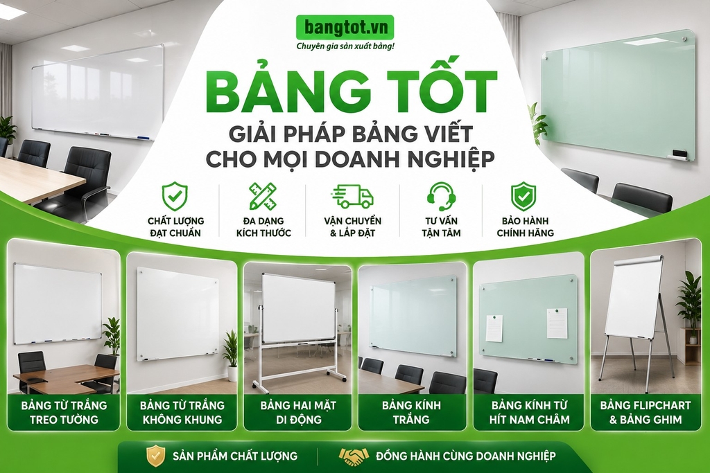 Bảng tốt - đơn vị cung cấp bảng phòng họp chất lượng cao