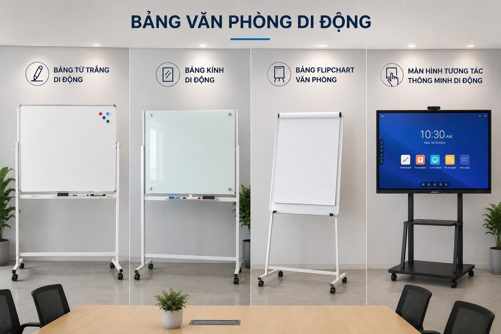 Bảng văn phòng di động - linh hoạt - tiện lợi