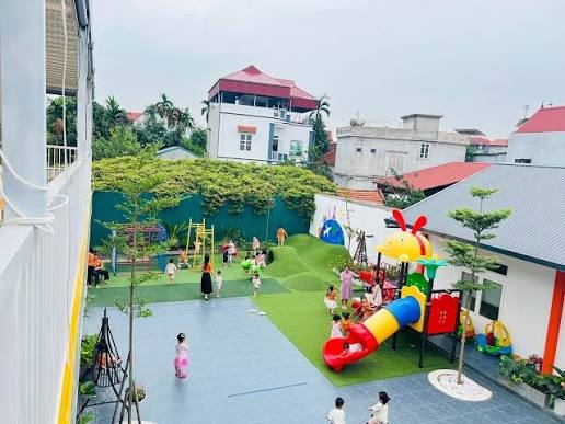 Khuôn viên trường mầm non Casa Hà Nội