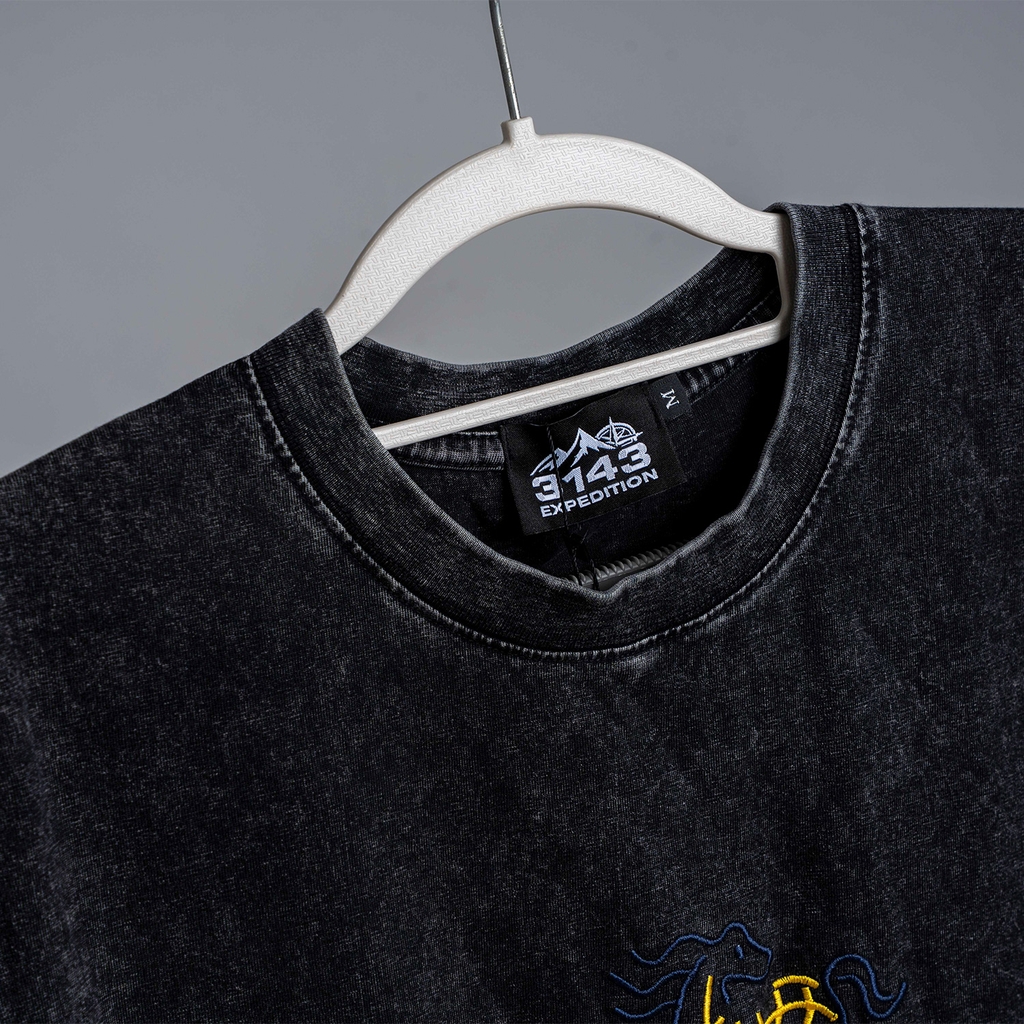 Áo Tanktop Wash Nam thêu ngựa Vintage - EX3