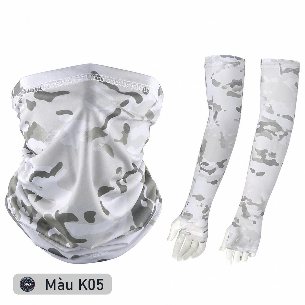 Bộ Khăn đa năng + Găng cánh tay chống nắng UPF 50+ - EX2