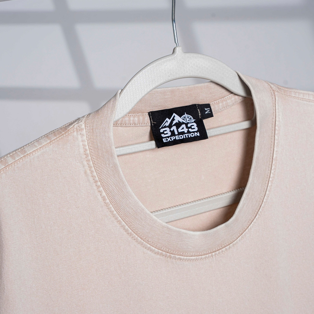 Áo phông Unisex Wash thêu ngựa Cotton Vintage - EX4