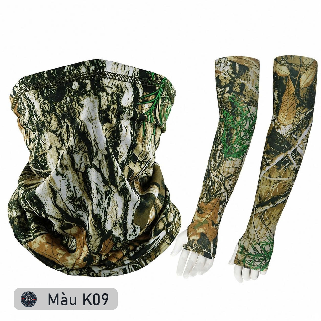 Bộ Khăn đa năng + Găng cánh tay chống nắng UPF 50+ - EX2
