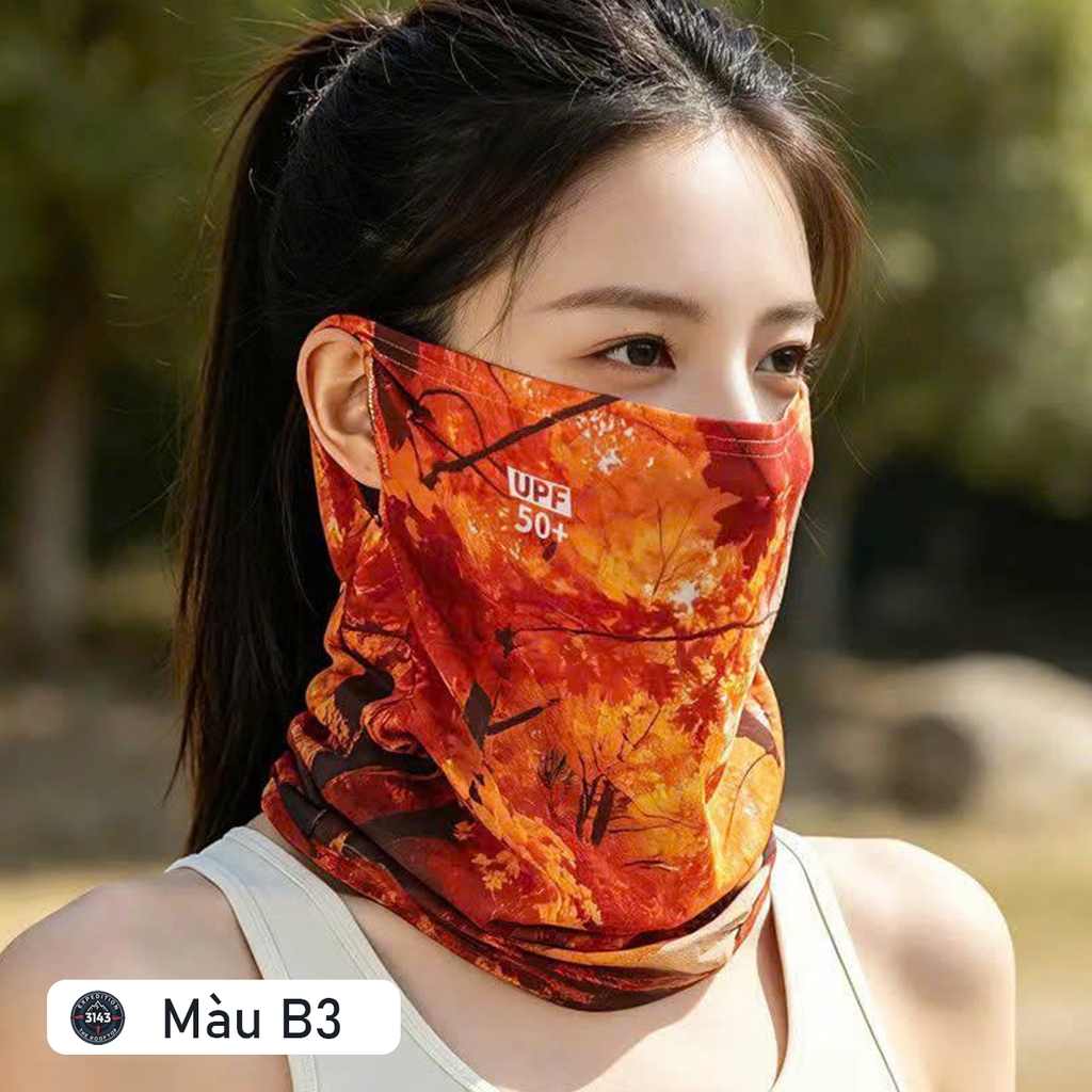 Khăn trùm mặt nữ chống nắng UPF 50+ đa năng - EX1
