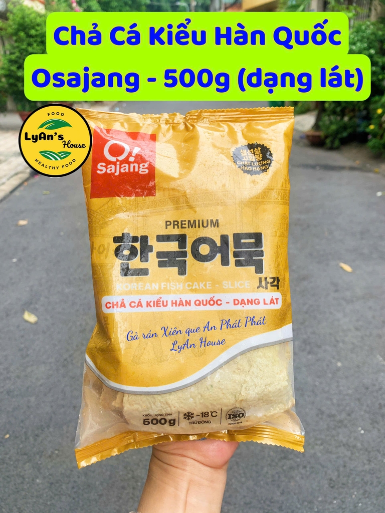 (SALE) Chả Cá Hàn Quốc OSAJANG Premium 500g | Korean Fish Cake Dạng Lát, nấu tokbokki mì cay ngon