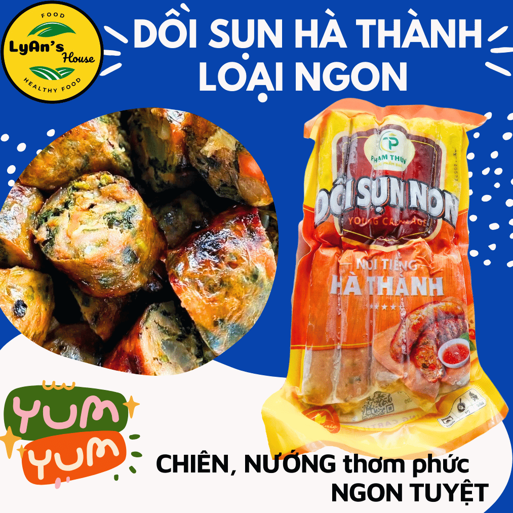 Dồi Sụn Hà Thành Phạm Thúy 500g - Món Nướng Topping Bún Đậu