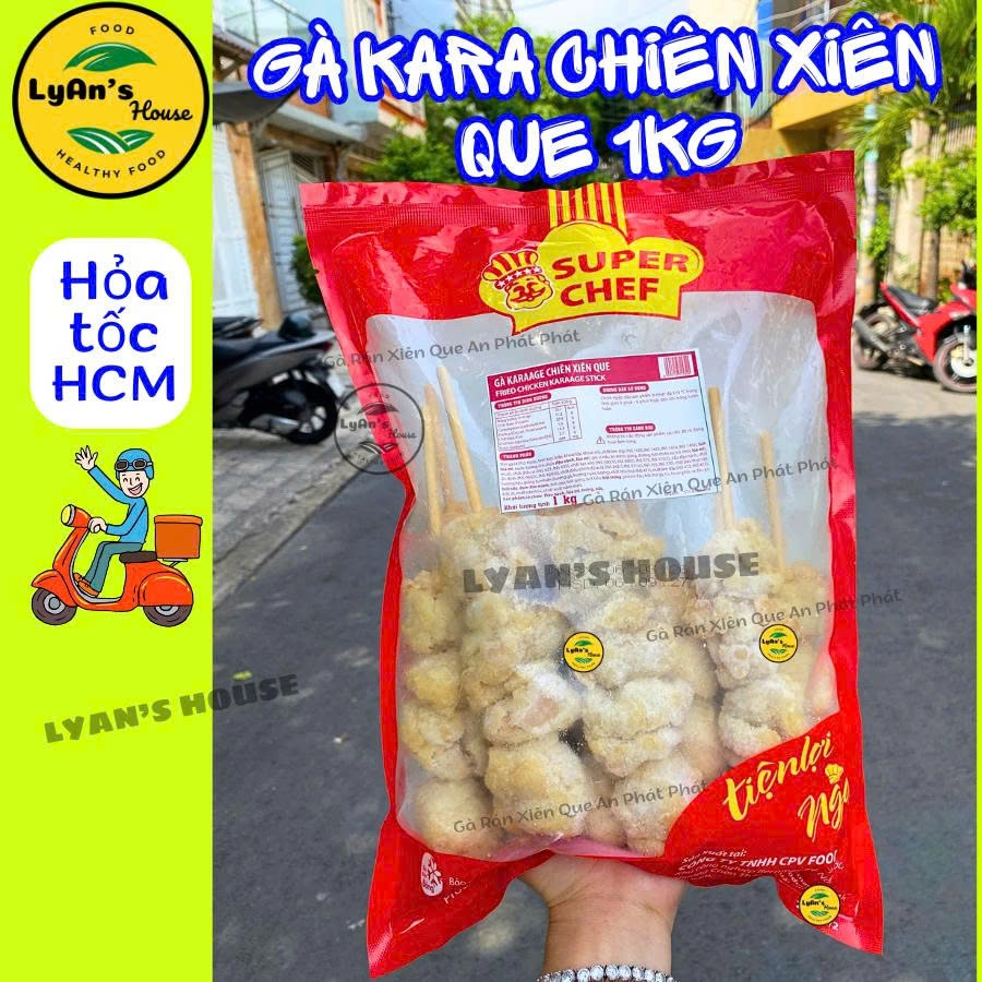 Gà Karaage Chiên Xiên Que CP 1kg - Gà Viên Chiên Giá Sỉ Quán