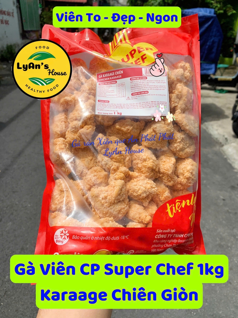 1Kg Gà Viên Karaage Chiên Giòn CP SuperChef