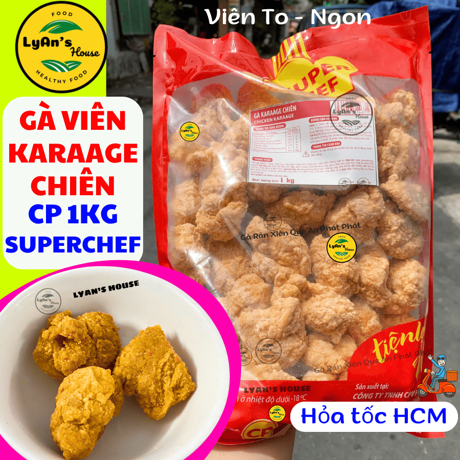 1Kg Gà Viên Karaage Chiên Giòn CP SuperChef