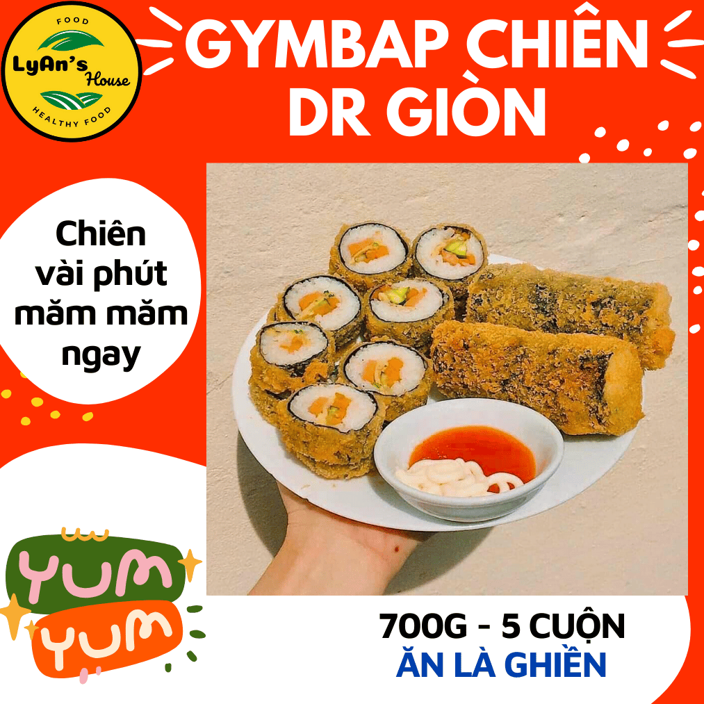 Gimbap Chiên Giòn Dr Giòn 700g (5 Cái)