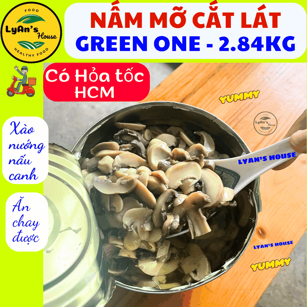 Nấm Mỡ Cắt Lát 2.84kg - Sliced Mushroom Cho Pizza & Mì Ý