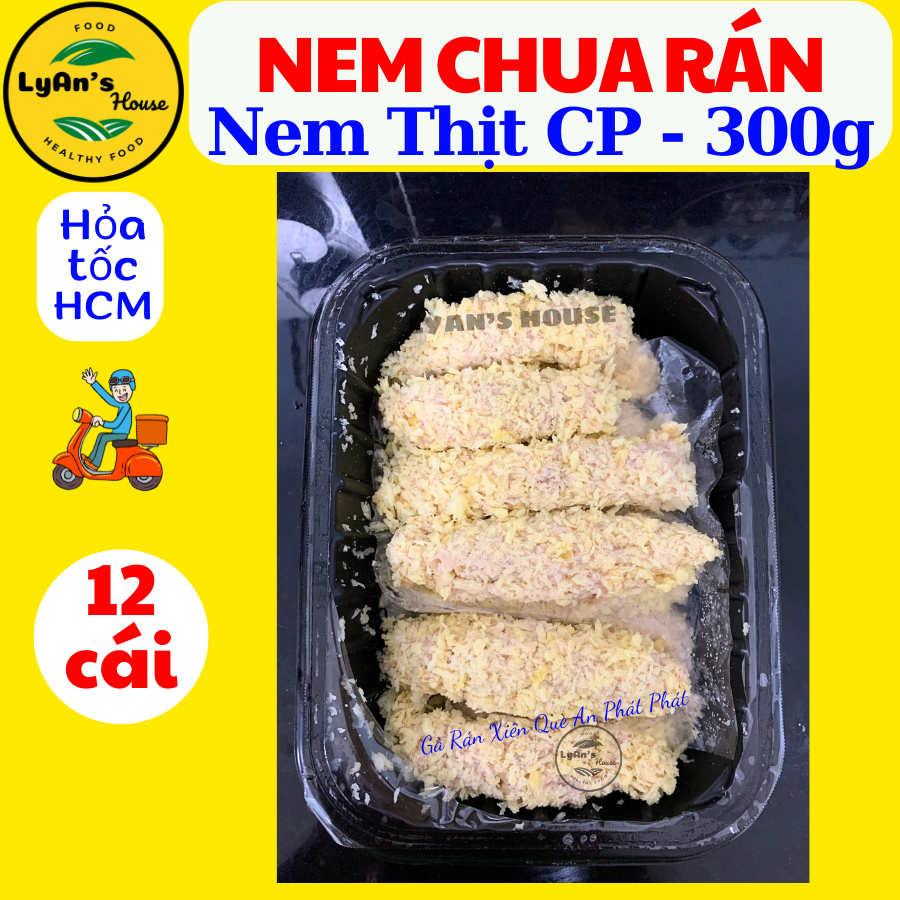 Nem Chua Rán CP 300g (12 Cái) - Món Ăn Vặt Chiên Giòn & Bún Đậu Hà Nội
