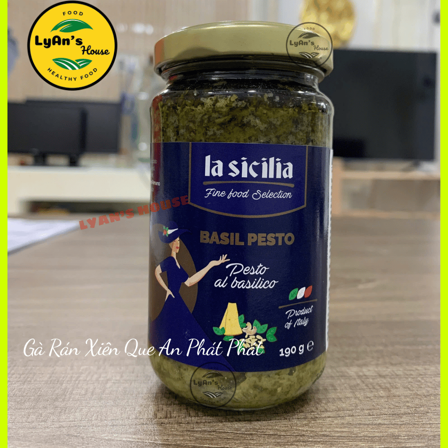 Xốt Pesto La Sicilia 190g - Pesto Sauce Cho Mì Ý Pasta & Nhà Hàng