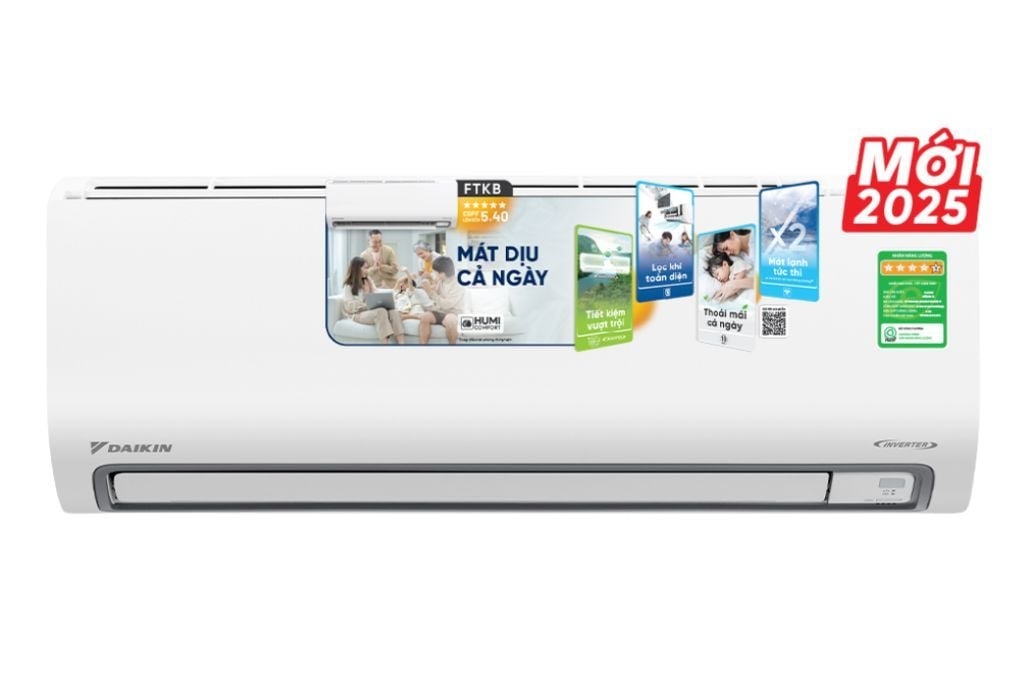 Điều hòa Daikin Inverter 1 chiều 21000 BTU FTKB60ZVMV
