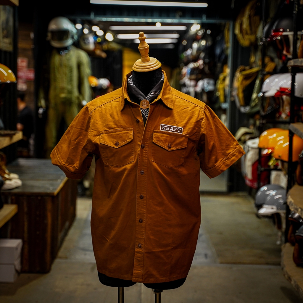 Áo sơ mi tay ngắn Kraft Work Shirt Kaki