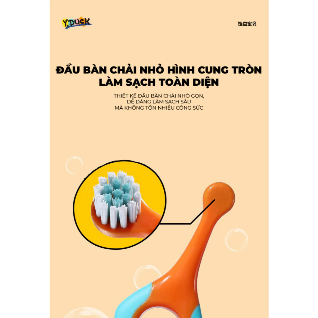 Bàn chải đánh răng trẻ em hình chân gấu hồng