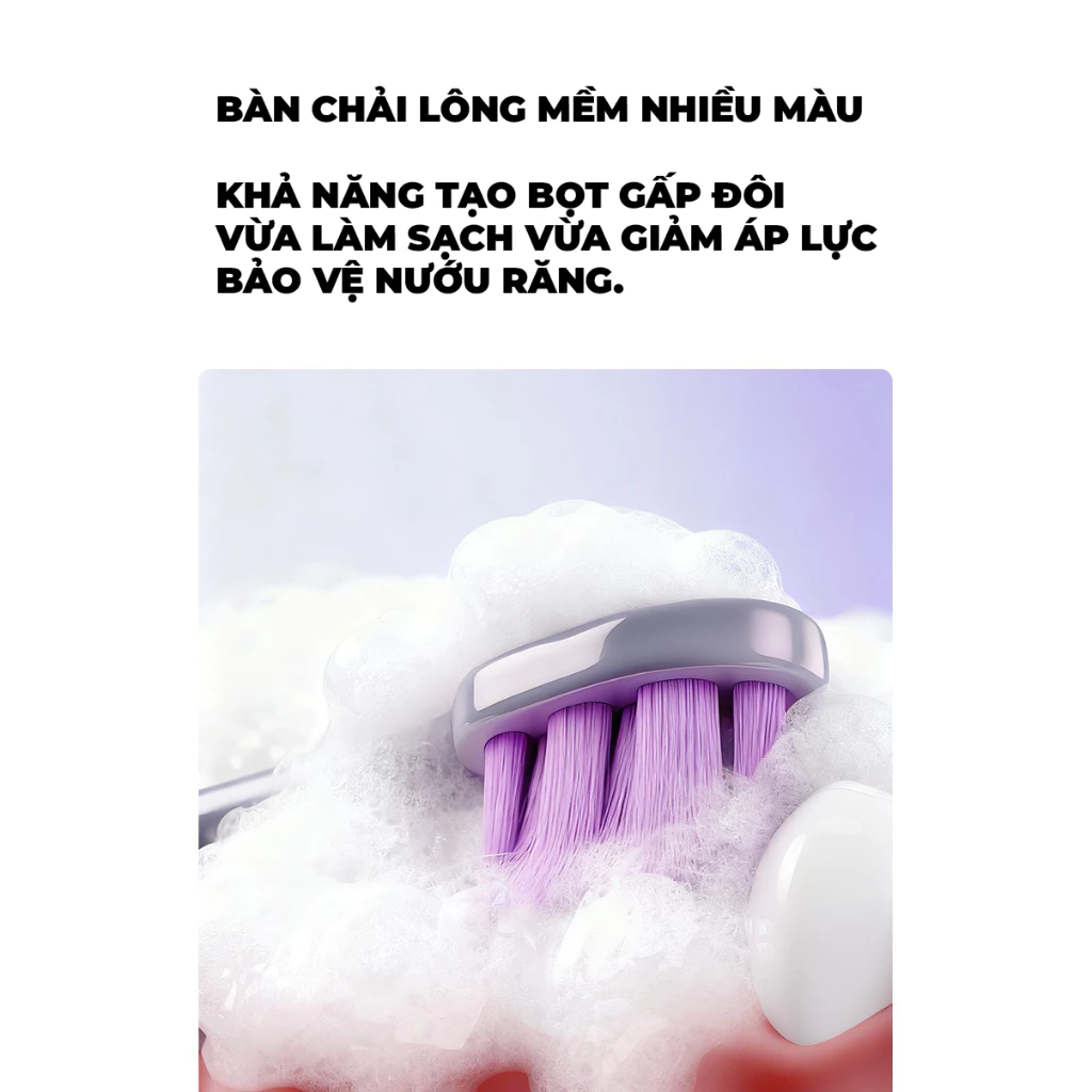 Bàn chải chuôi mặt cười Màu hồng đơn