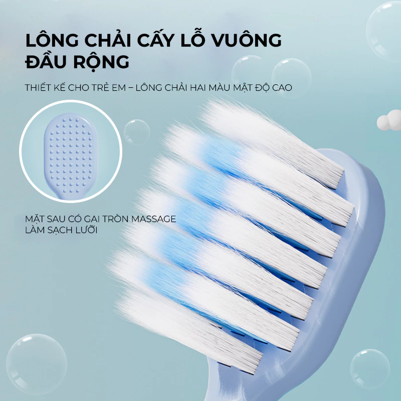 Bộ 2 bàn chải đánh răng chỉnh nha - Xanh