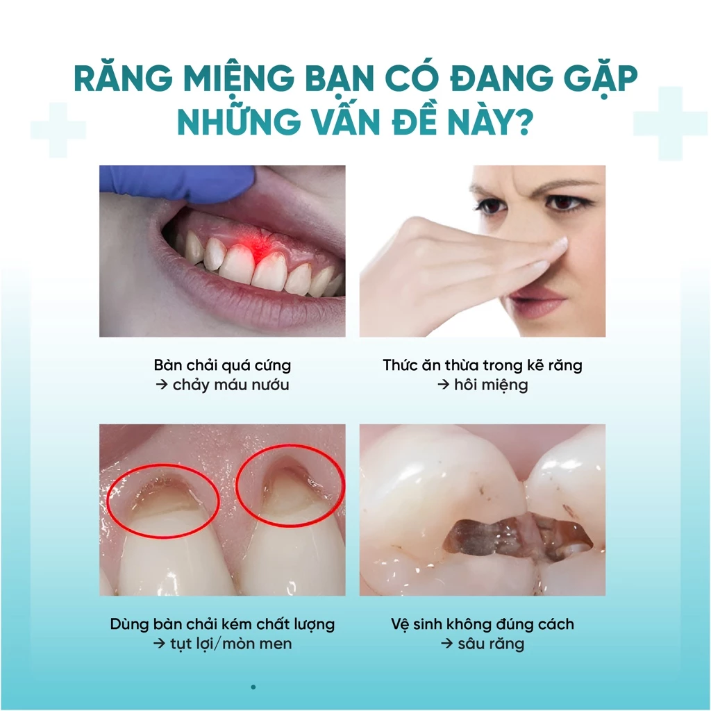 Bộ 2 chiếc bàn chải thon dài màu xanh lá và vàng