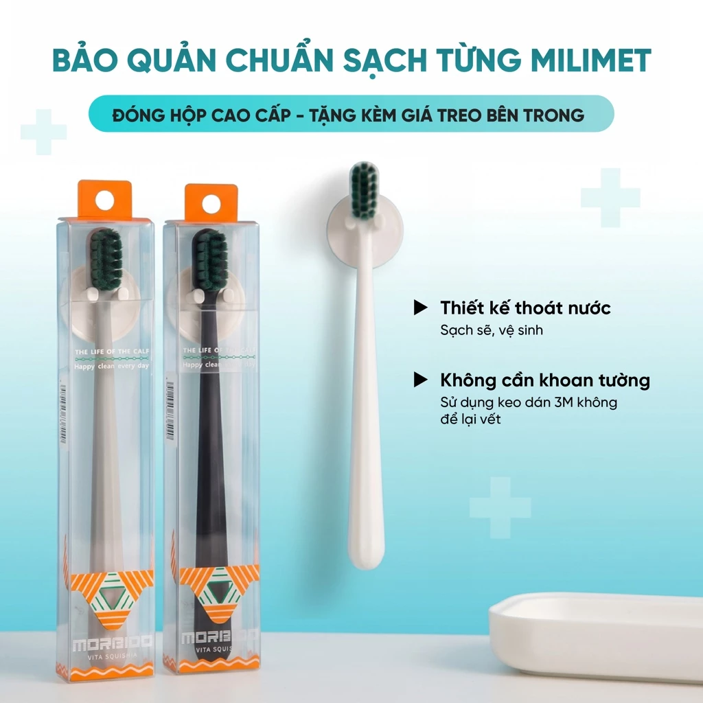 Bàn chải vỉ lông màu xanh lá Trắng