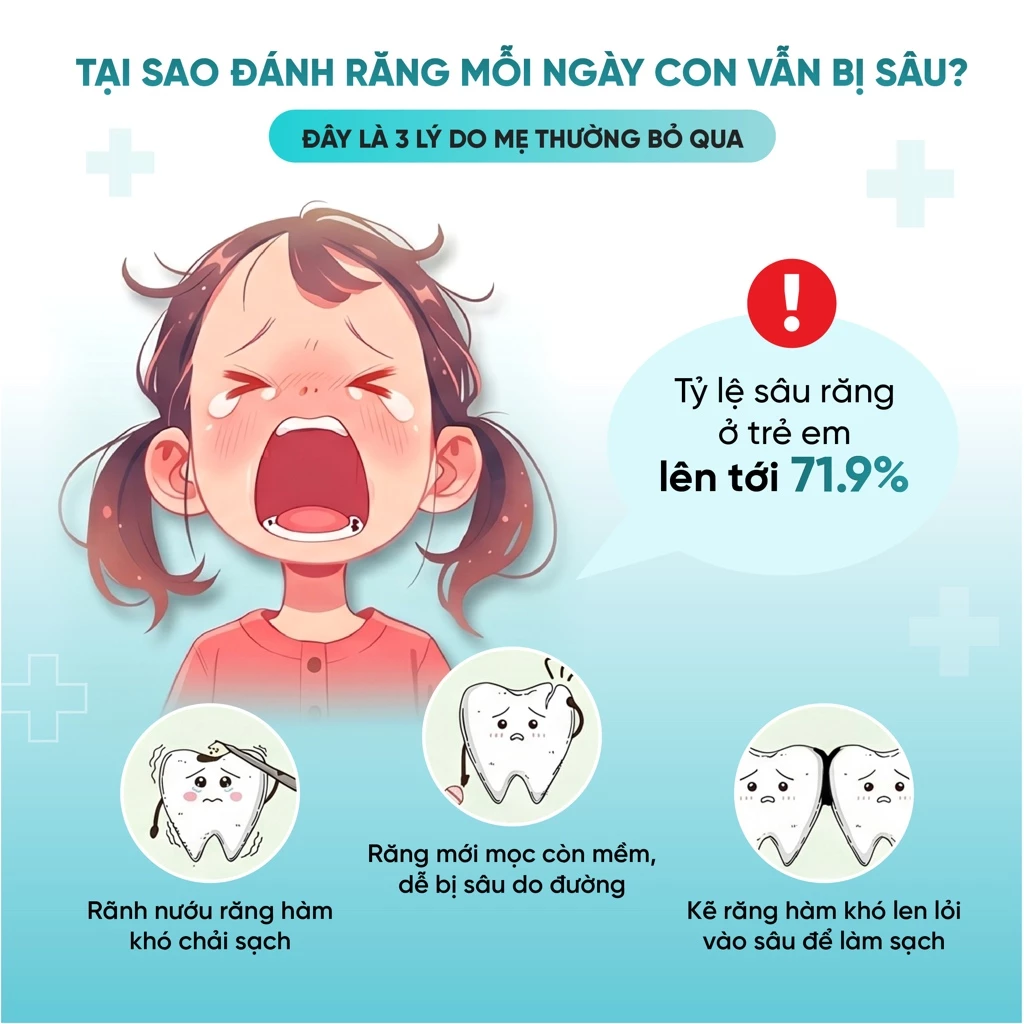 Bàn chải trẻ em vỏ hộp cán tròn - Xanh Dương