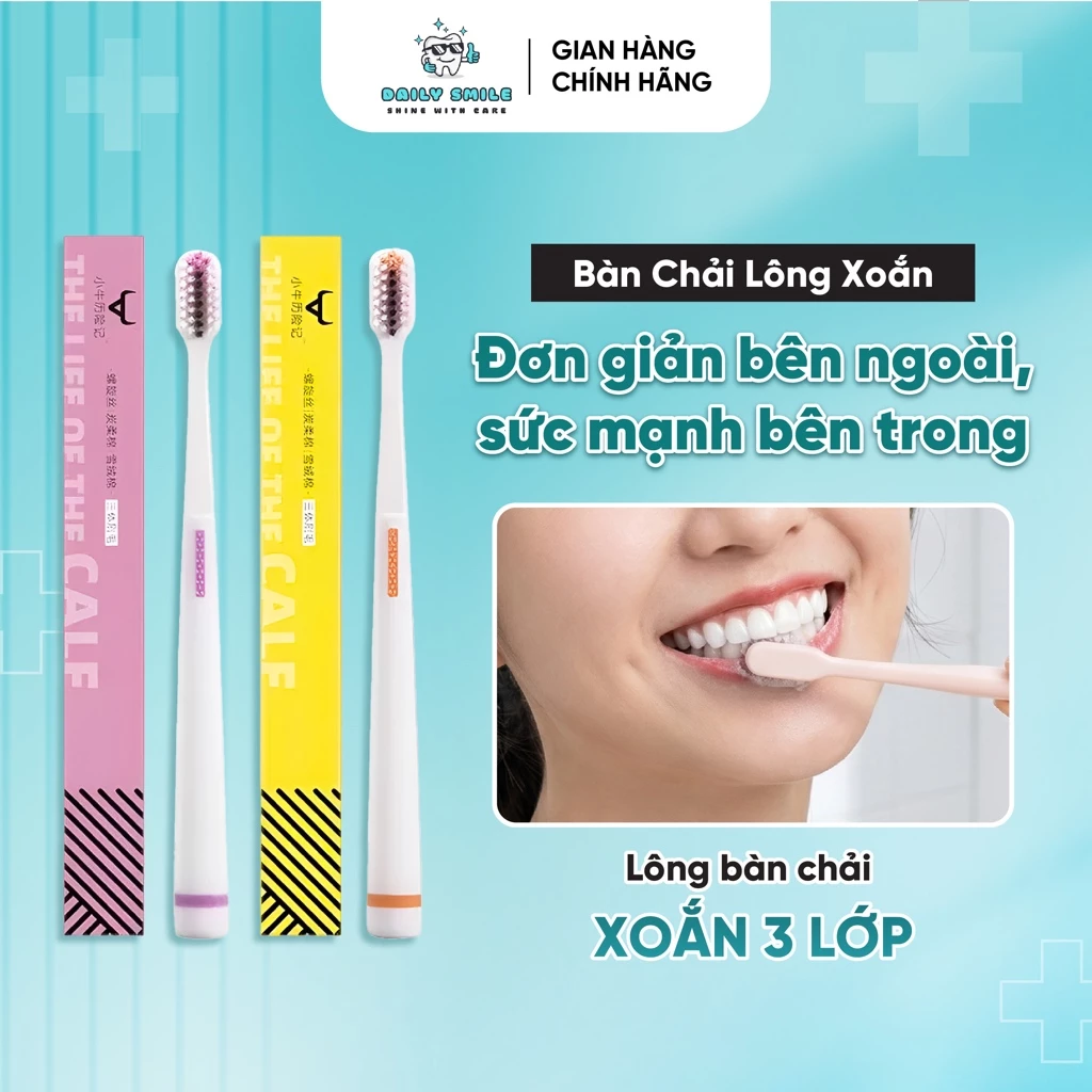 Bàn chải đánh răng đầu nhỏ(Màu ngẫu nhiên)