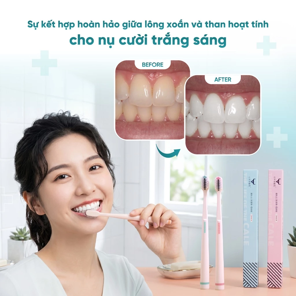 Bàn chải đánh răng đầu nhỏ(Màu ngẫu nhiên)