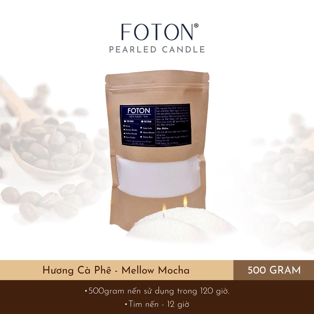 Nến ngọc trai hương cà phê Mellow Mocha Foton