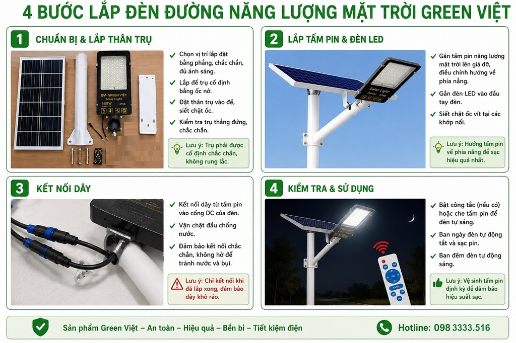 Đèn năng lượng mặt trời chính hãng giá tốt 2026