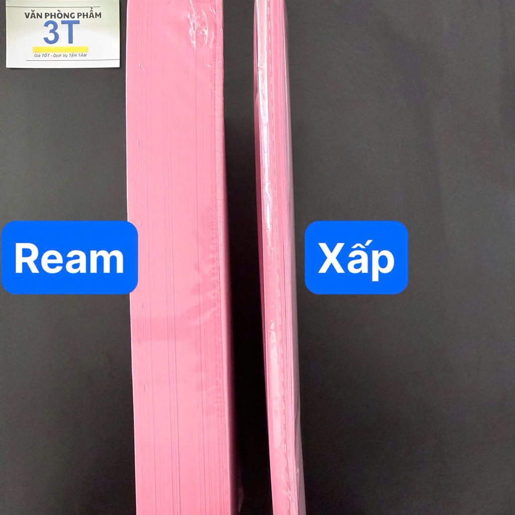 Giấy A4 70GSM (giấy mềm) màu HỒNG