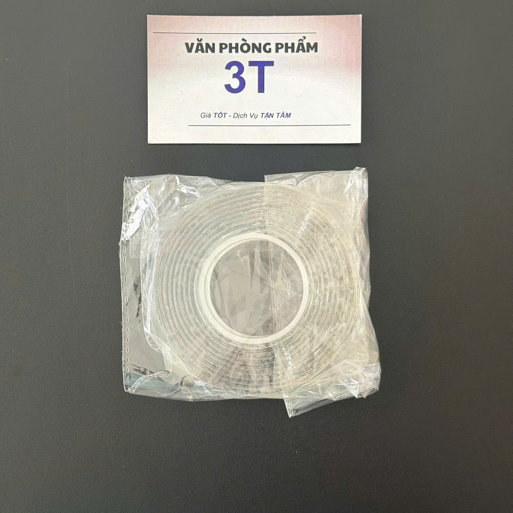 Băng keo 2 mặt Acrylic (keo 3M) trong suốt