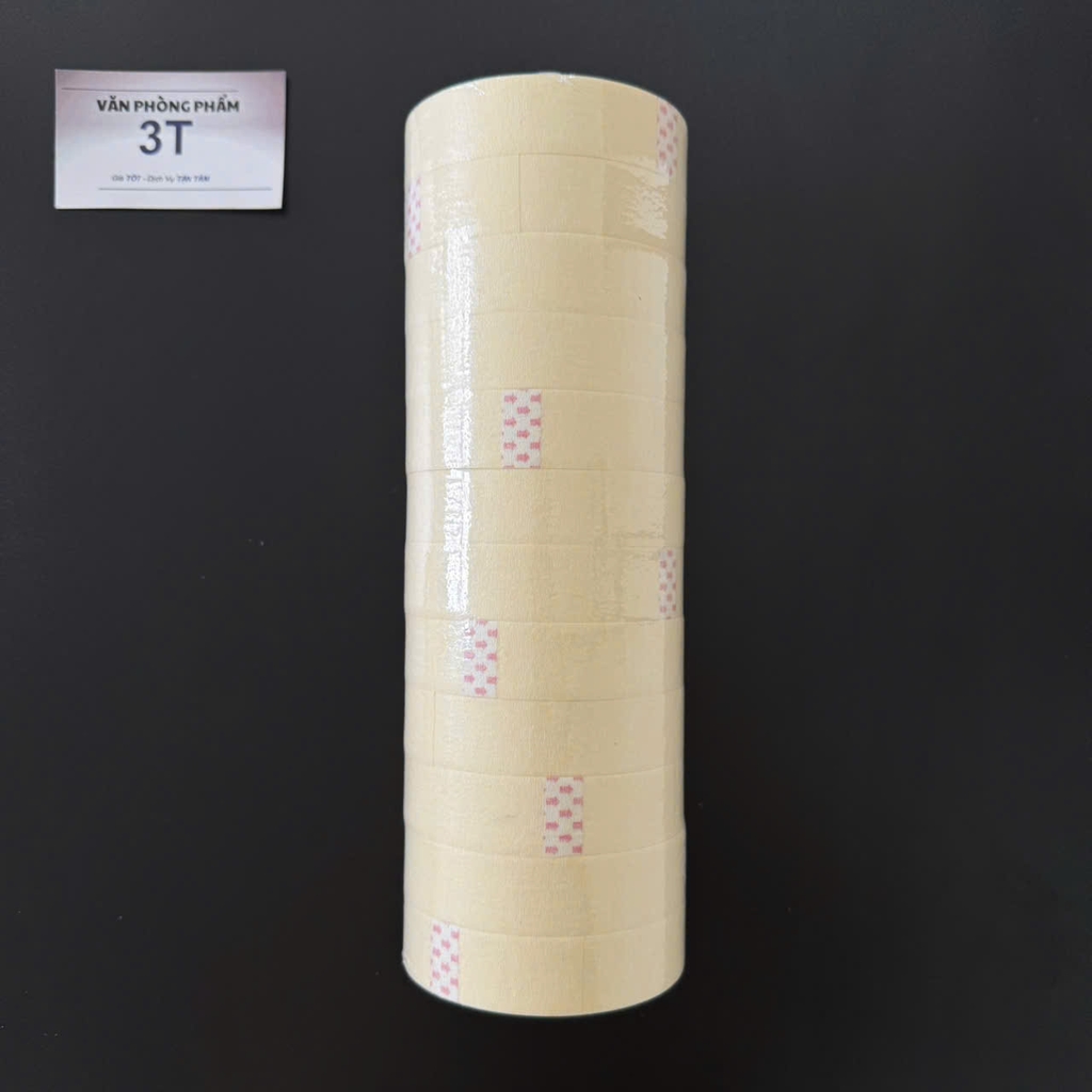 Băng keo giấy LN Tape 24mm dày keo 6mm